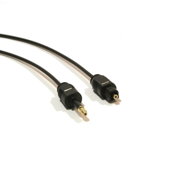 Lichtwellenleiter-Kabel, Toslink auf 3,5mm Opti-Stecker